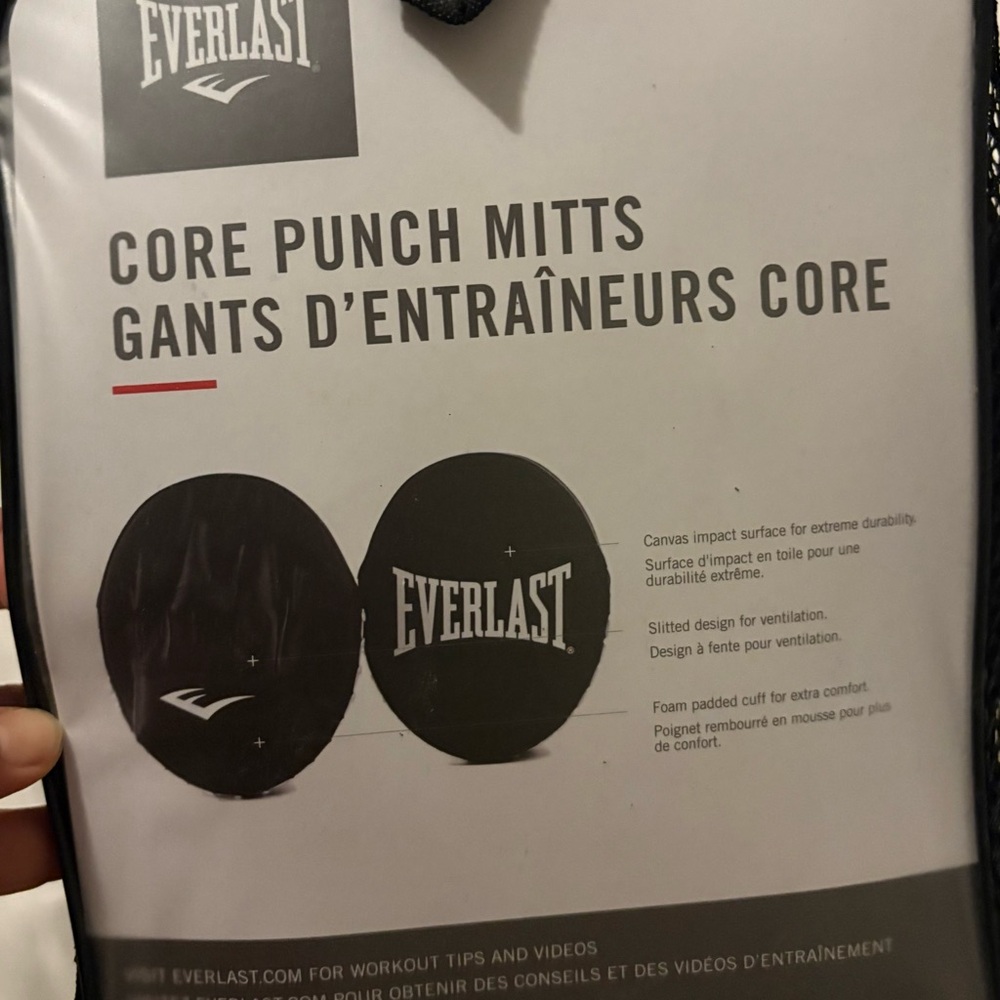 Everlast Black Core Punch Mitts